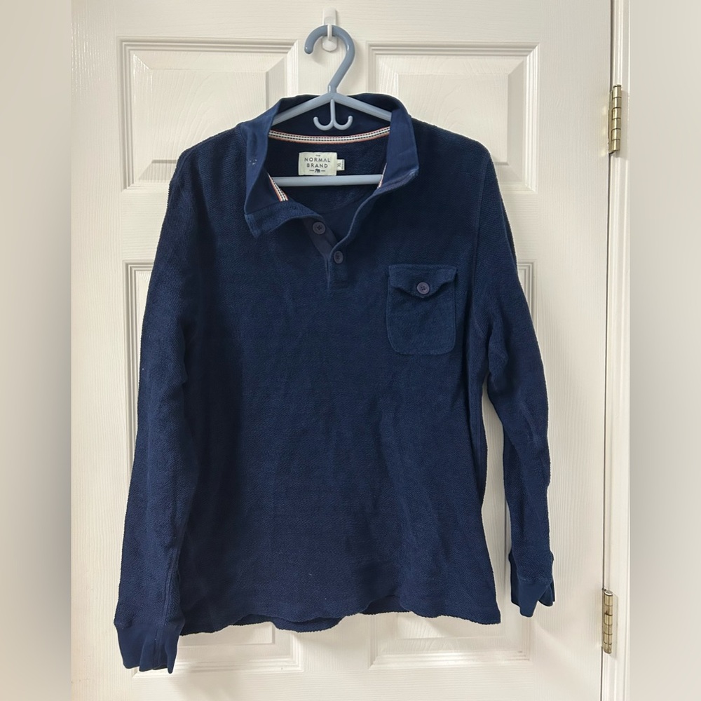 Men’s Normal Brand Textured Rugby SZ XL